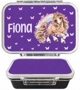 Edelstahl Znünibox Violett