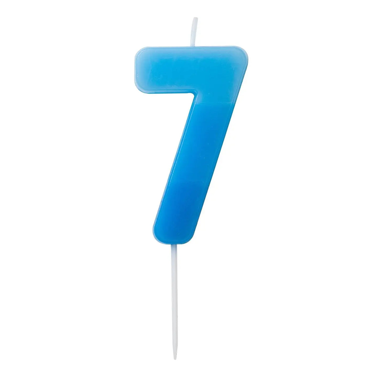 Geburtstagskerze Zahlenkerze Blau 7