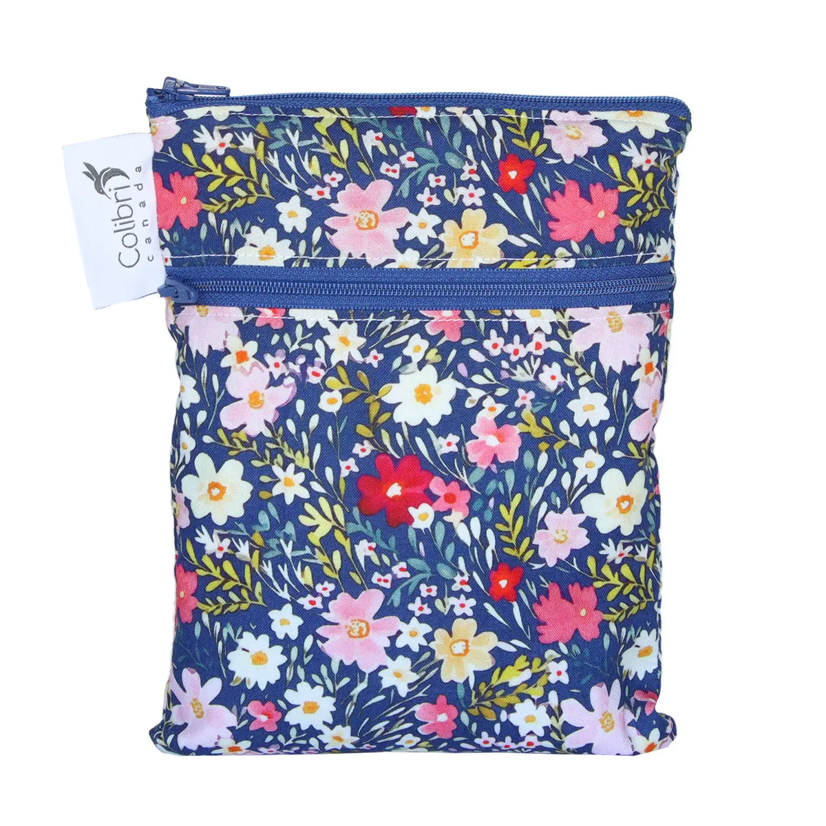 Wetbag und Lunchbag Colibri Blume Blau