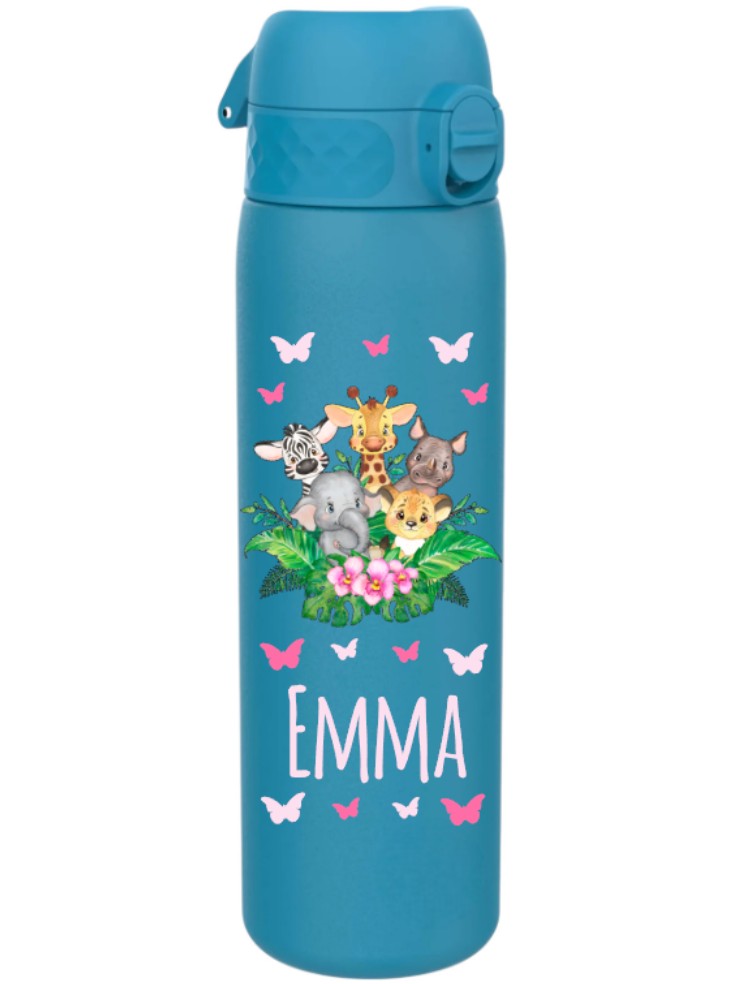 Edelstahl Trinkflasche Ion8 500ml Blau