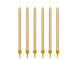 Geburtstagskerzen 12.5cm Metallic Gold
