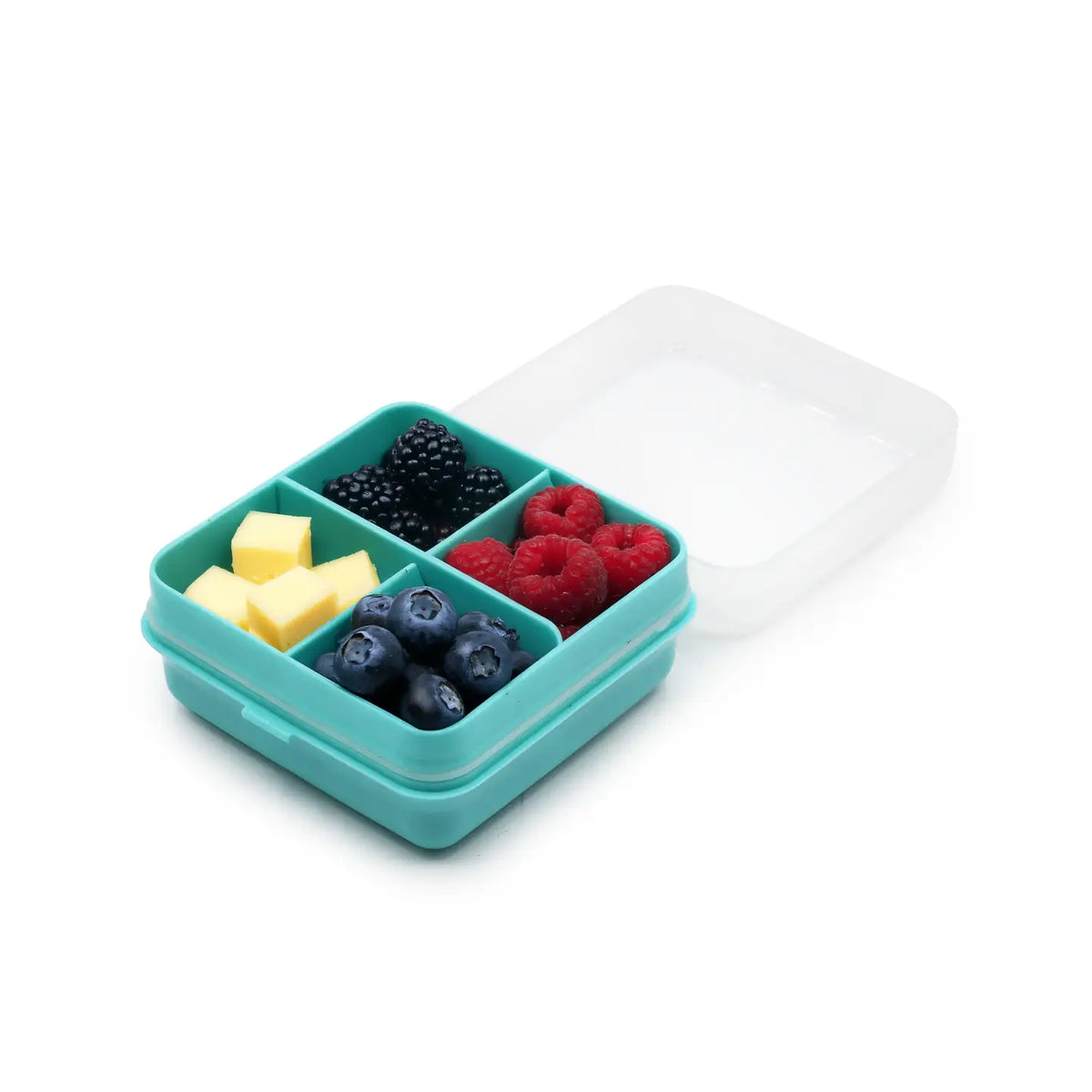 Znünibox Snackbox Melii mit 4 Fächern Small Blau