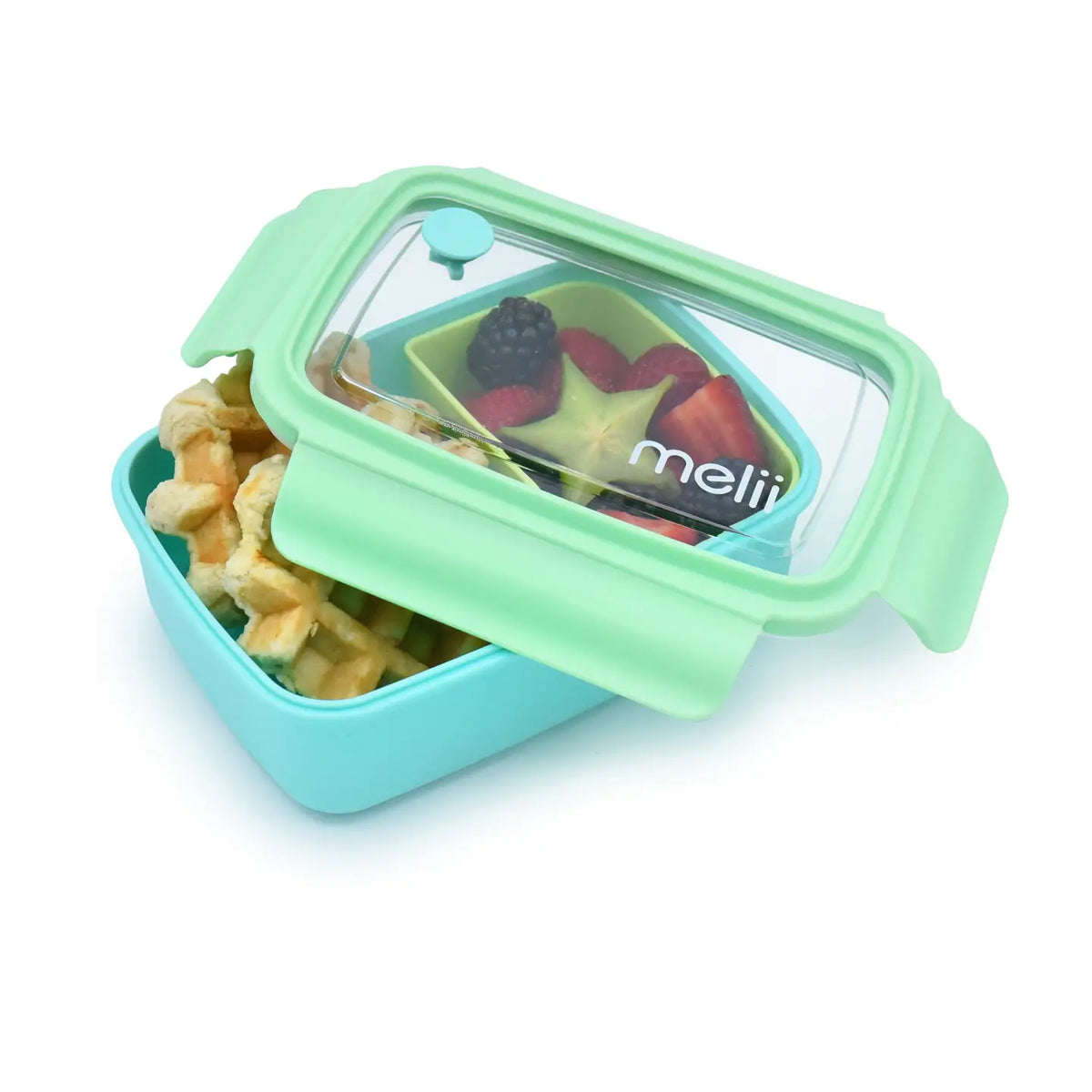 Znünibox Bentobox mit Trennschale Melii 800ml Türkis