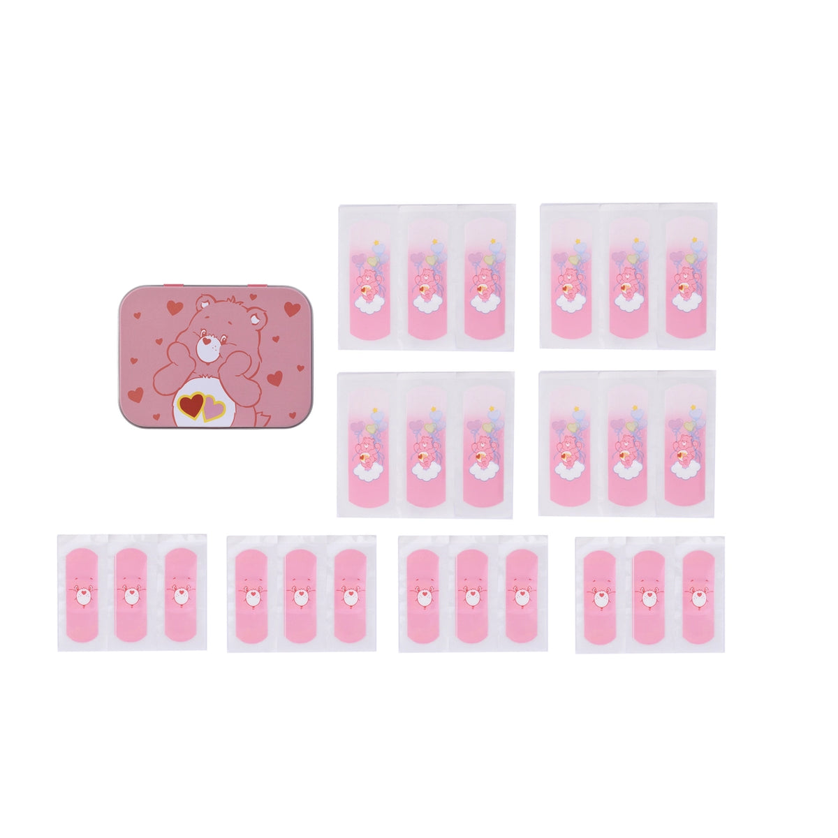 Kinderpflaster in Metallbox Glücksbärchi Rosa