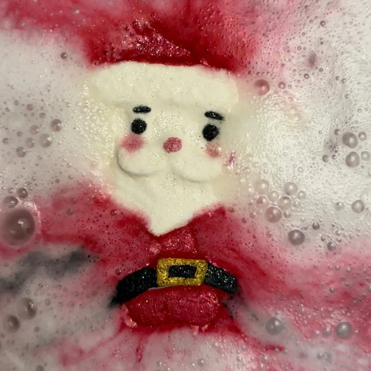 Badekugel handgemacht Weihnachten Weihnachtsmann