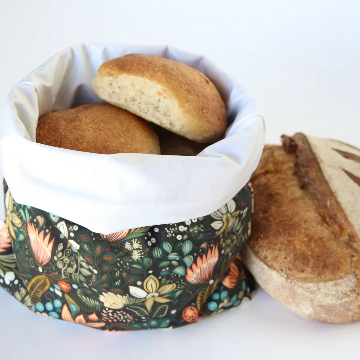 Lunchbag und Brotbeutel Colibri Blume Boho