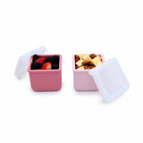 Snackbehälter XL aus Silikon Rosa / Beere
