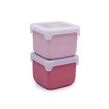 Snackbehälter XL aus Silikon Rosa / Beere