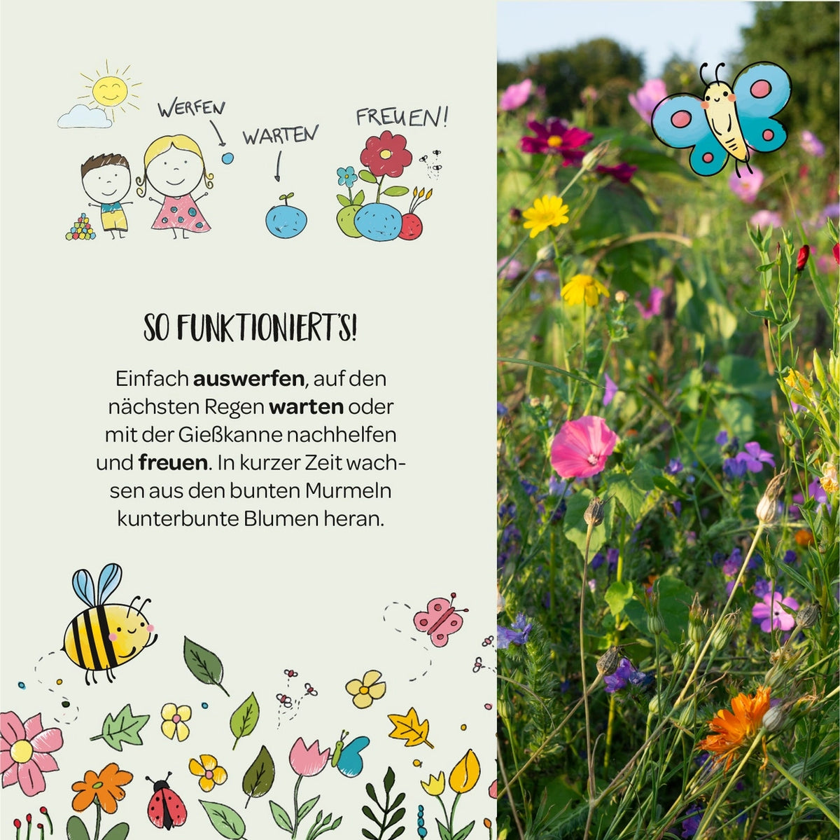 Blumenmurmel Weihnachtsmann - Frohes Fest