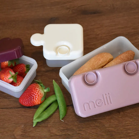 Znünibox Puzzle Snackbox Melii Dunkelrot