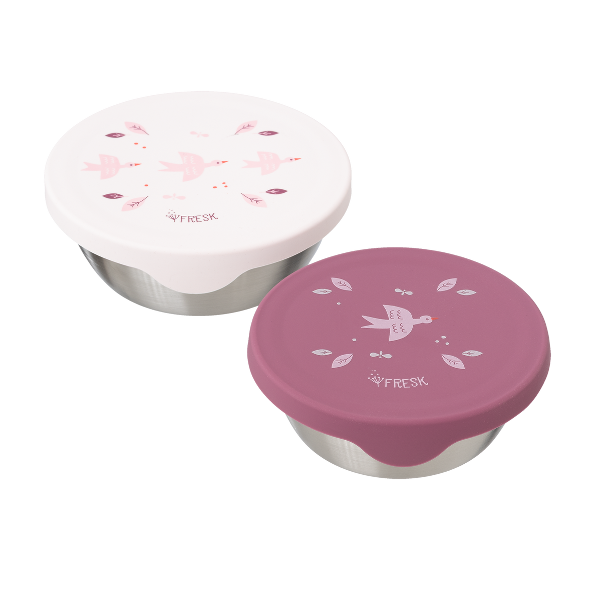 Edelstahl Znünibox Snackbox Vogel