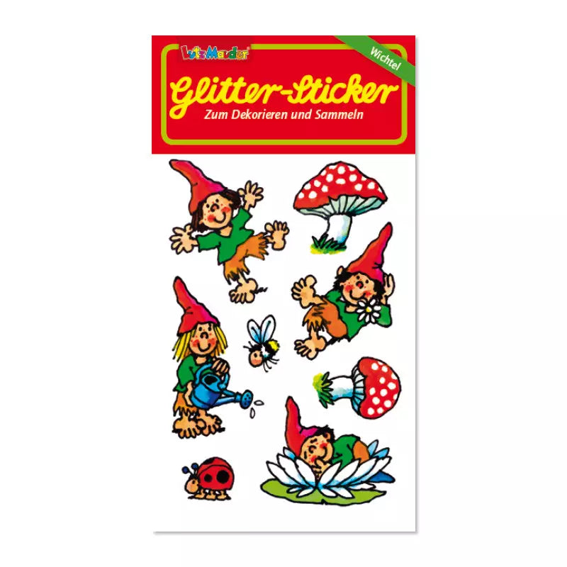 Glitzer Sticker Wichtel & Freunde