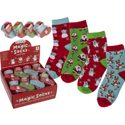 Zaubersocken Weihnachten assortiert
