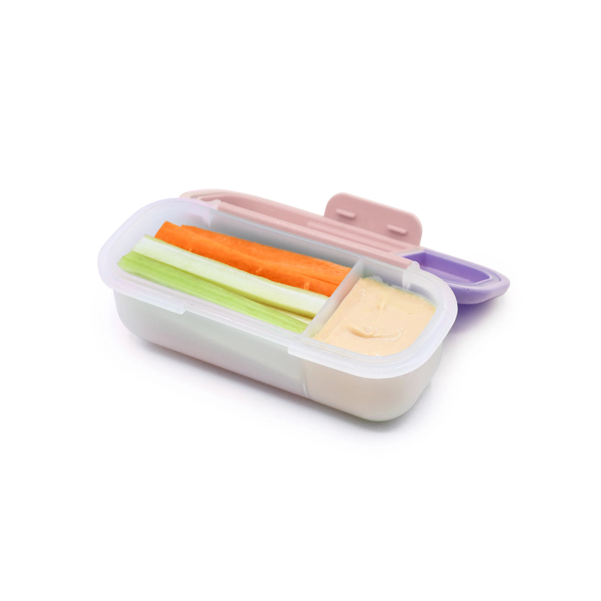 Znünibox Snackbox mit Dippebhälter Lila