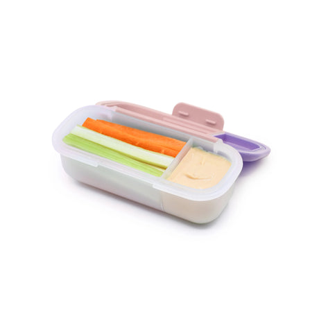 Znünibox Snackbox mit Dippebhälter Lila
