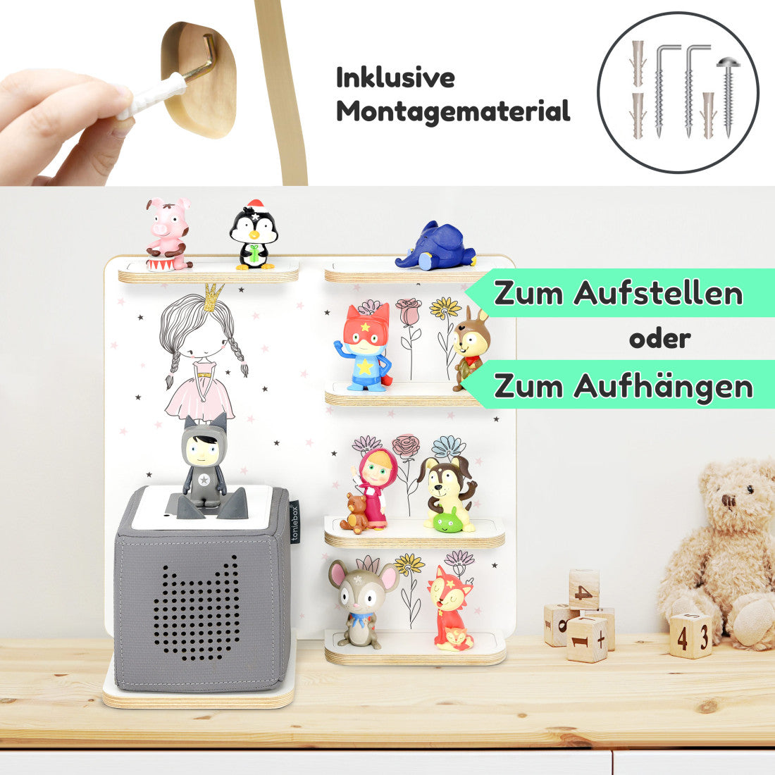 Toniebox 1 & 2 Regal Multi Prinzessin