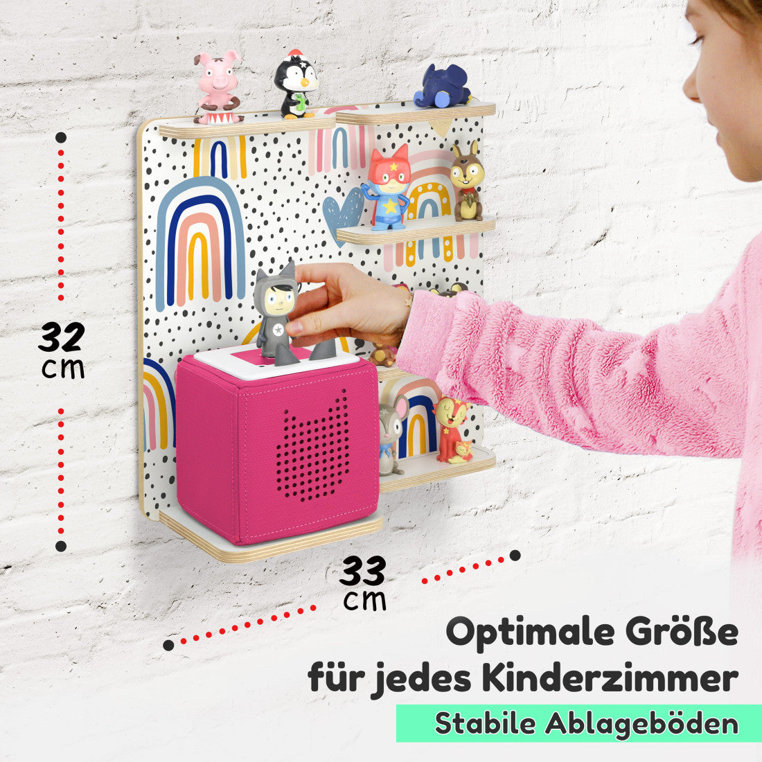 Toniebox 1 & 2 Regal Multi Regenbogen