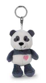 Schlüsselanhänger Plüsch Panda mit Herz