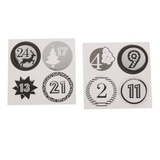Adventskalender Tüten Schwarz / Silber
