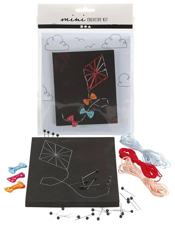 Bastelset Mini String-Art Drache