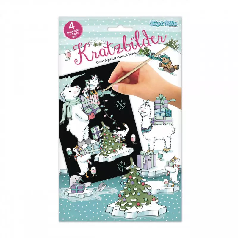 Kratzpapier Block XL Winterzauber