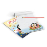 Notizblock Mooki & Friends Pinguin Seerose