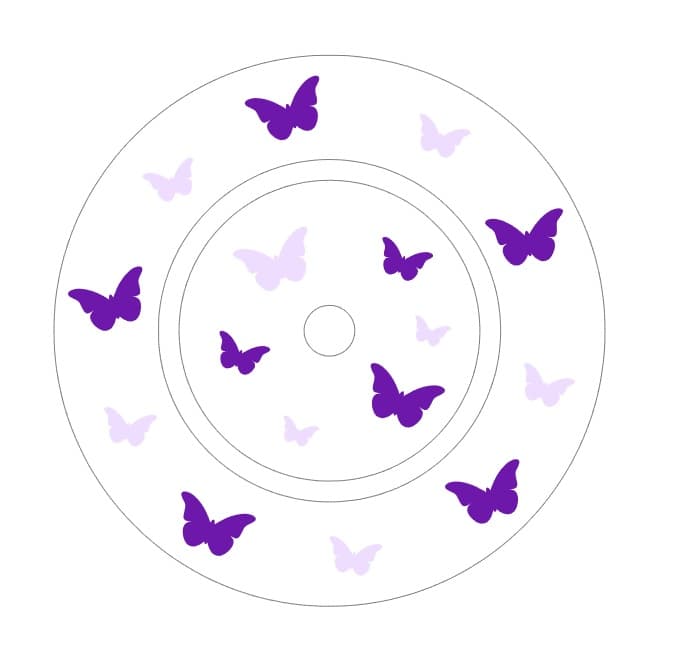 Schutzfolie Toniebox Ladestation Schmetterling 1