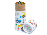 Mini Farbstifte Dose Traktor