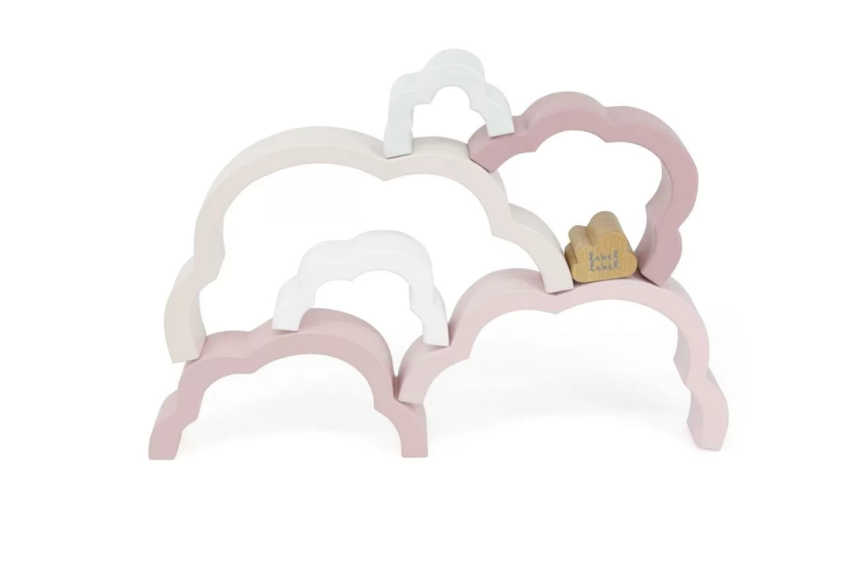 Label Label Regenbogen Puzzle Wolke Rosa