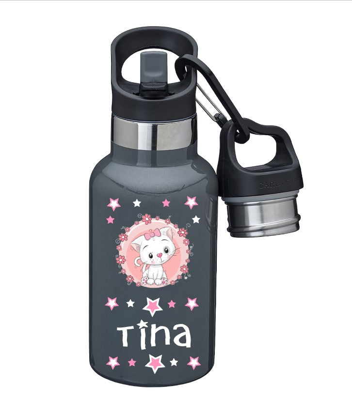 Kinder Thermosflasche Carl Oscar TEMPflask 350ml Grau