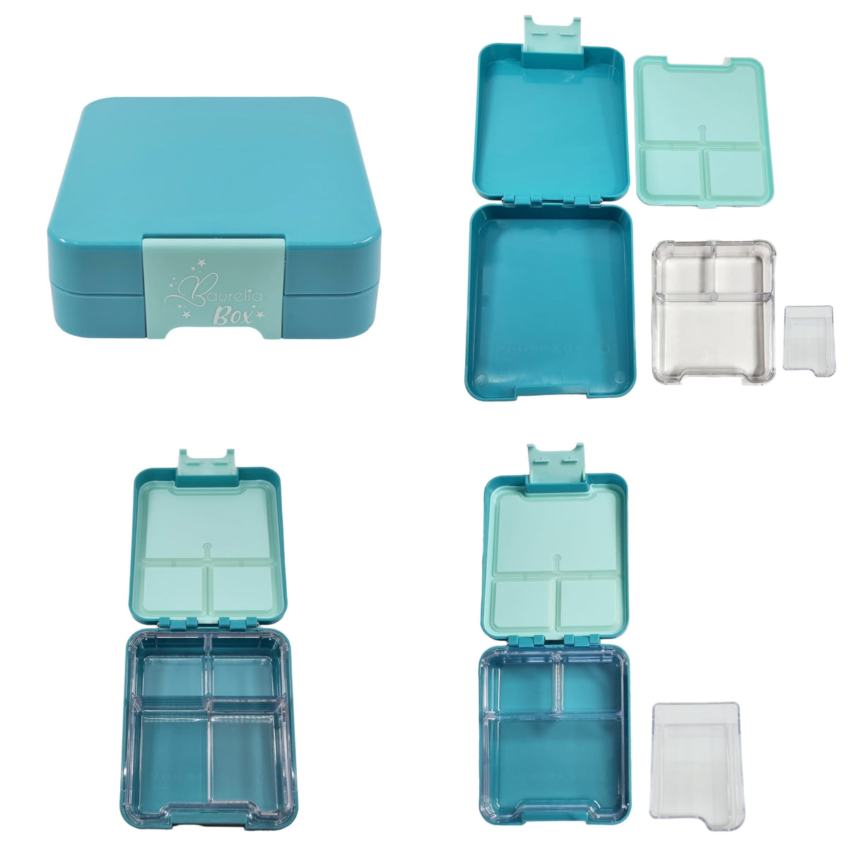 SET Znünibox und Trinkflasche Baurelia Box Midi mit Ion8 500ml Türkis