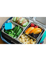 Edelstahlbehälter PlanetBox Rover Big Square Dipper Teal