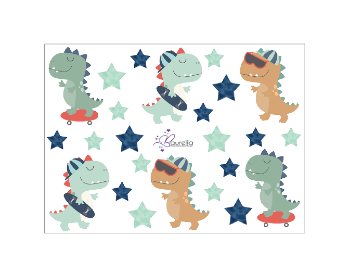 Stickerbogen Dino 8