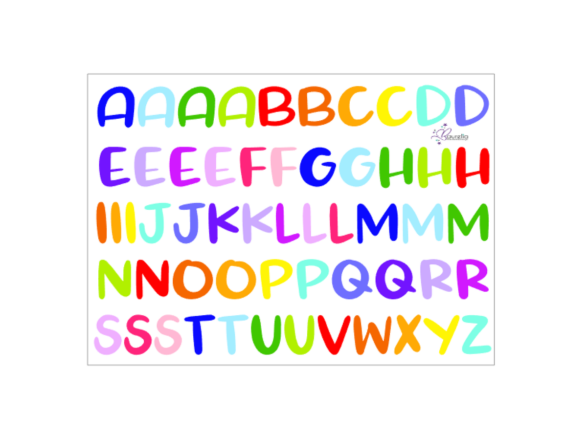 Stickerbogen ABC 16