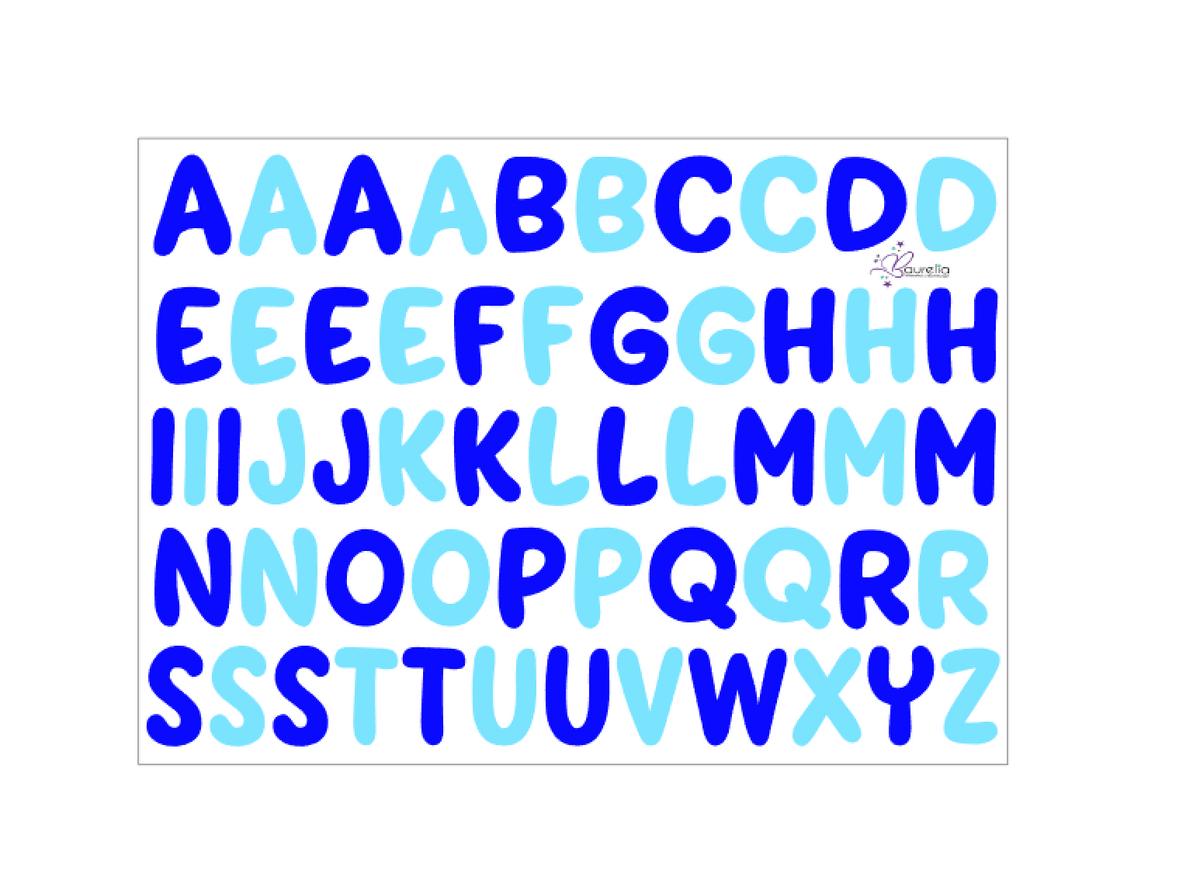 Stickerbogen ABC 1