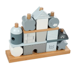 Label Label Steckspielhaus Blau