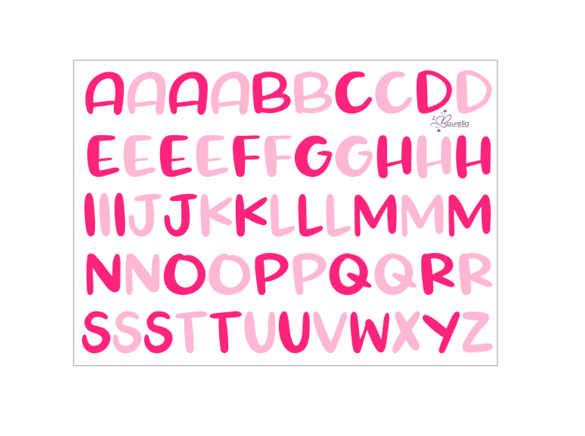 Stickerbogen ABC 11