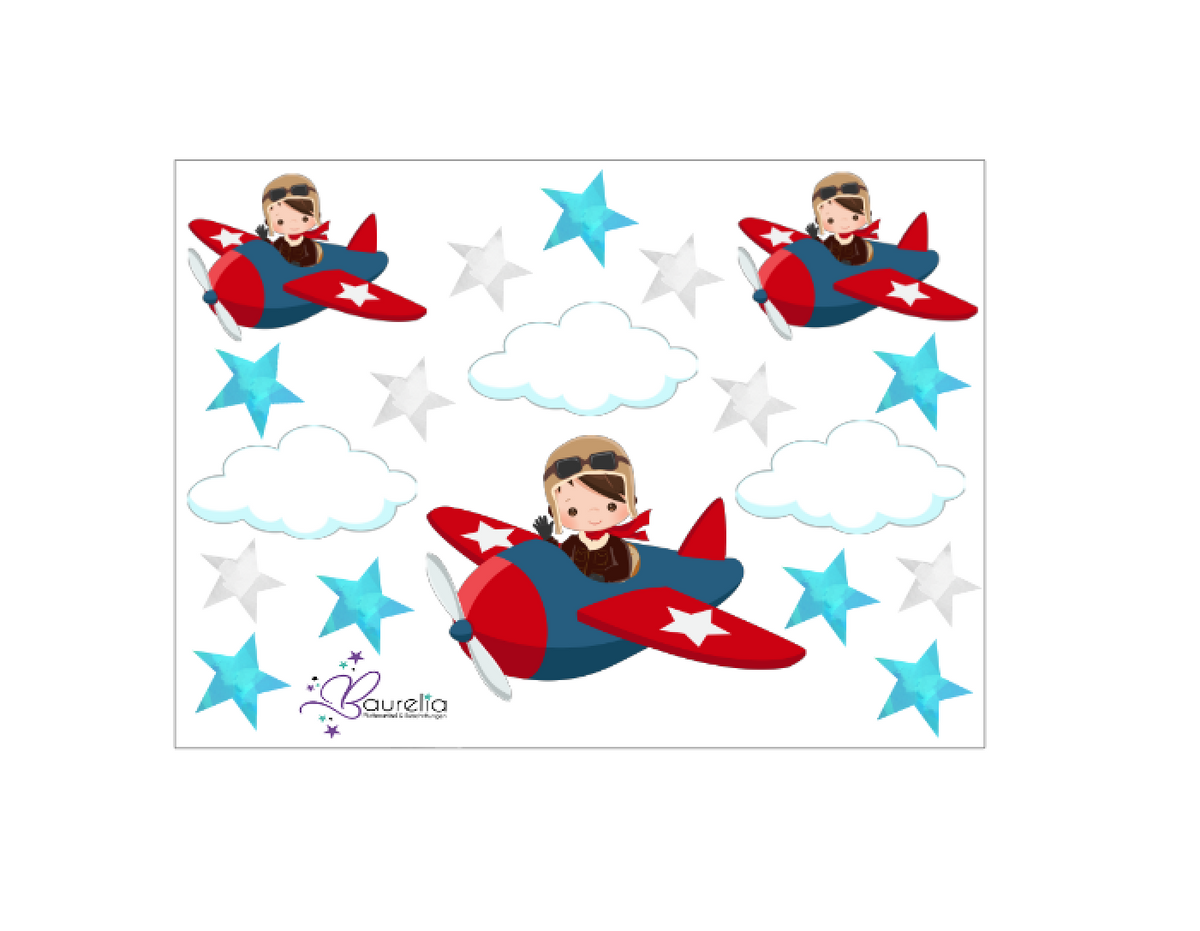 Stickerbogen Flieger 1