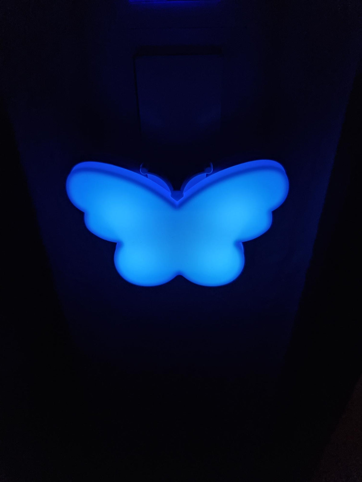 Nachtlicht Steckdose Schmetterling LED Blau