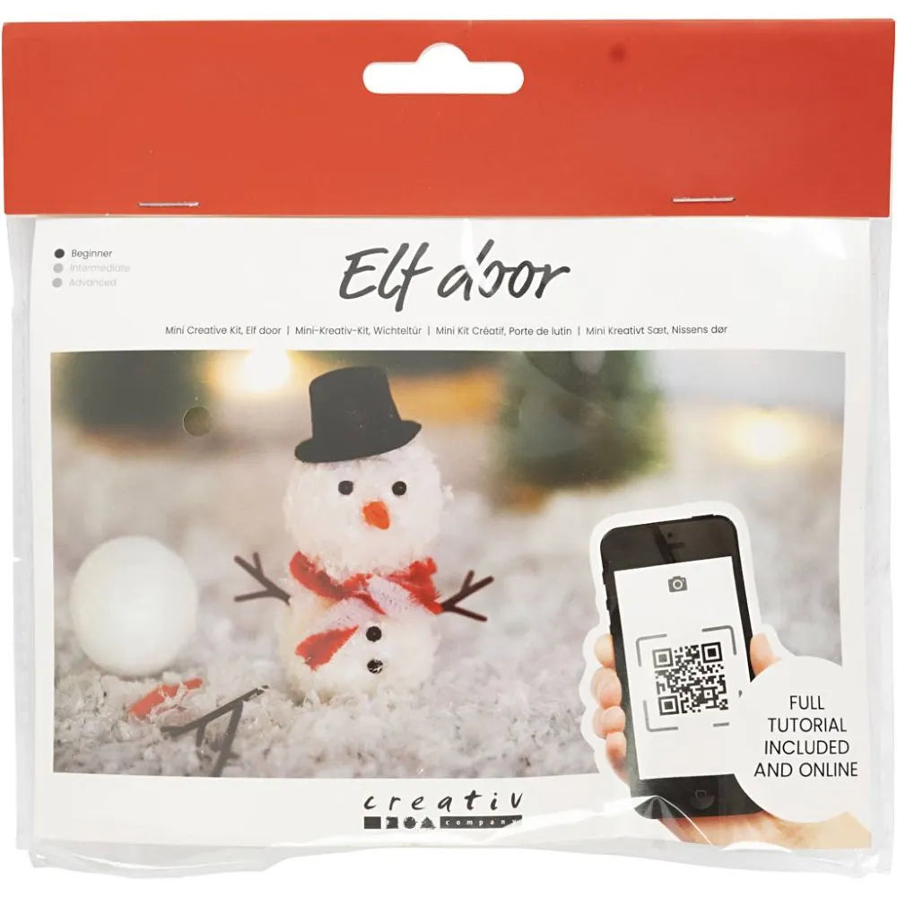 Wichtelzubehör Bastelset Schneemann