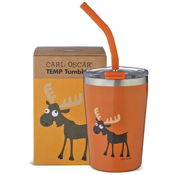 Kinder Thermobecher Carl Oscar Orange