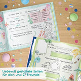 Freundebuch für Kinder in der Schule - Lila