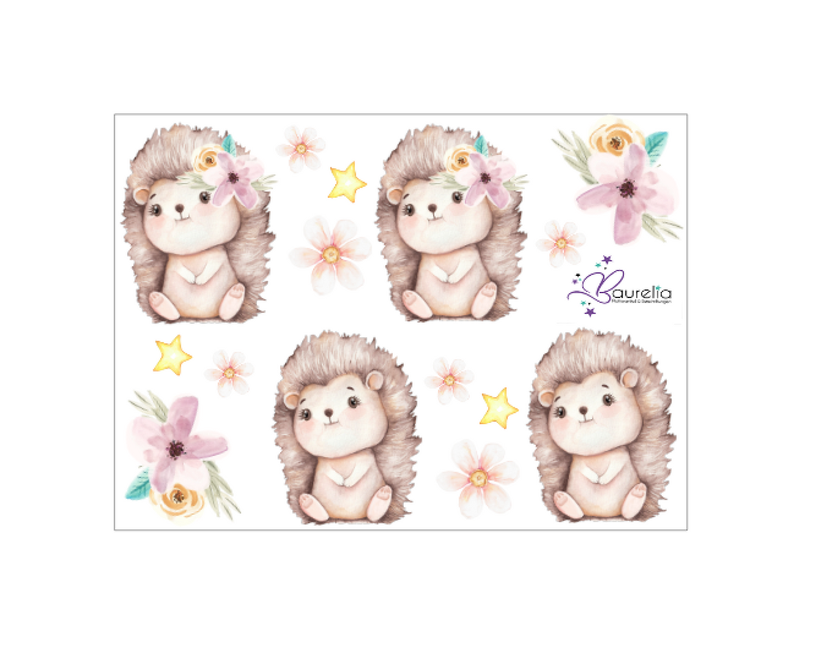 Stickerbogen Igel 1