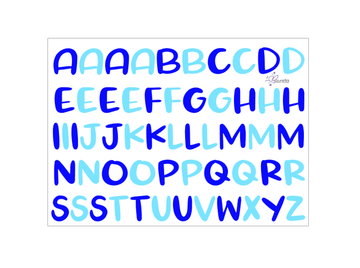 Stickerbogen ABC 10