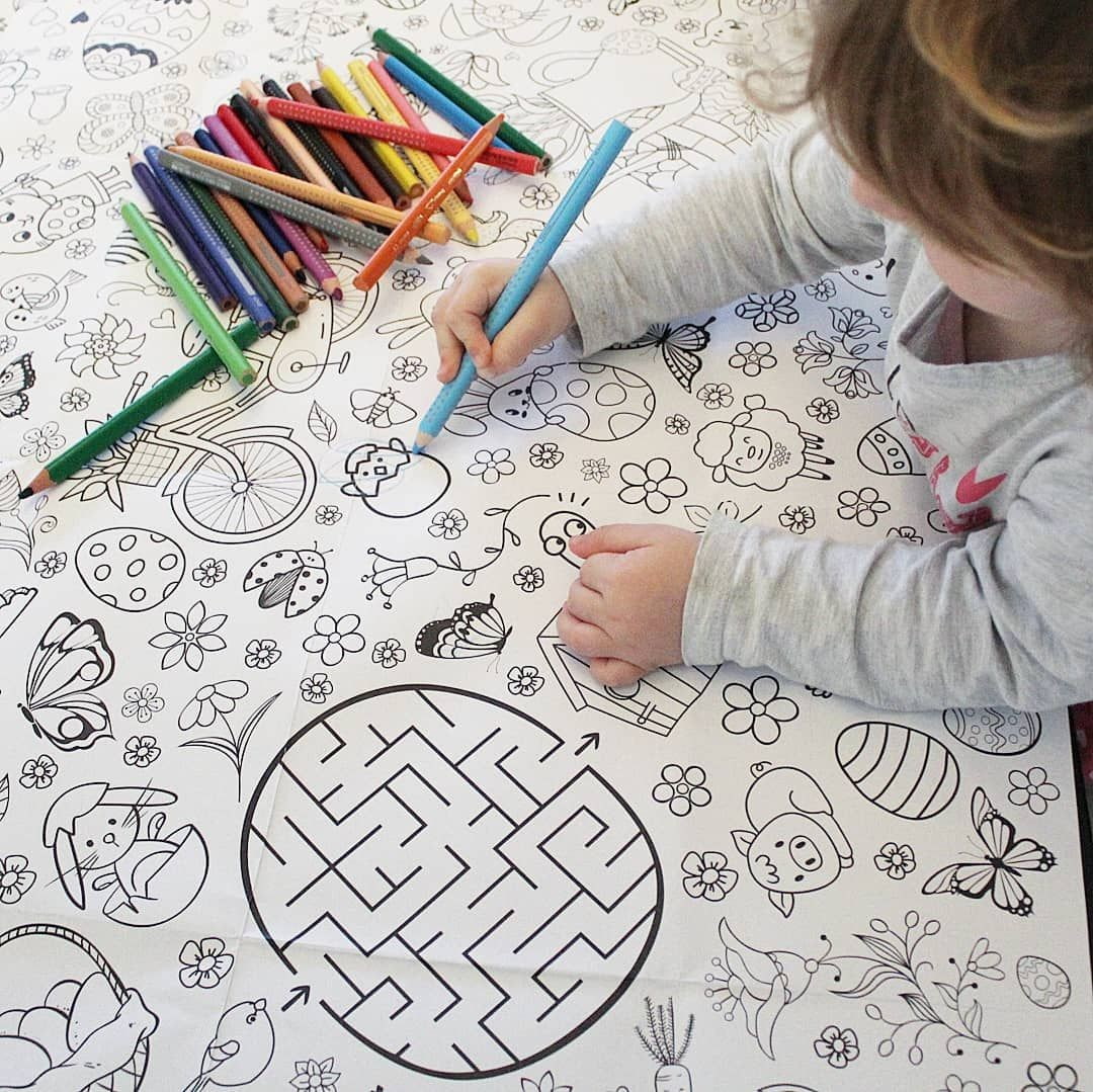 Ausmal Tischdecke XL Ostern