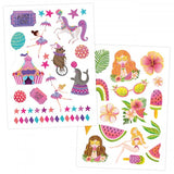 Kinder Tattoo 100 Stück Metallic Set Mädchen