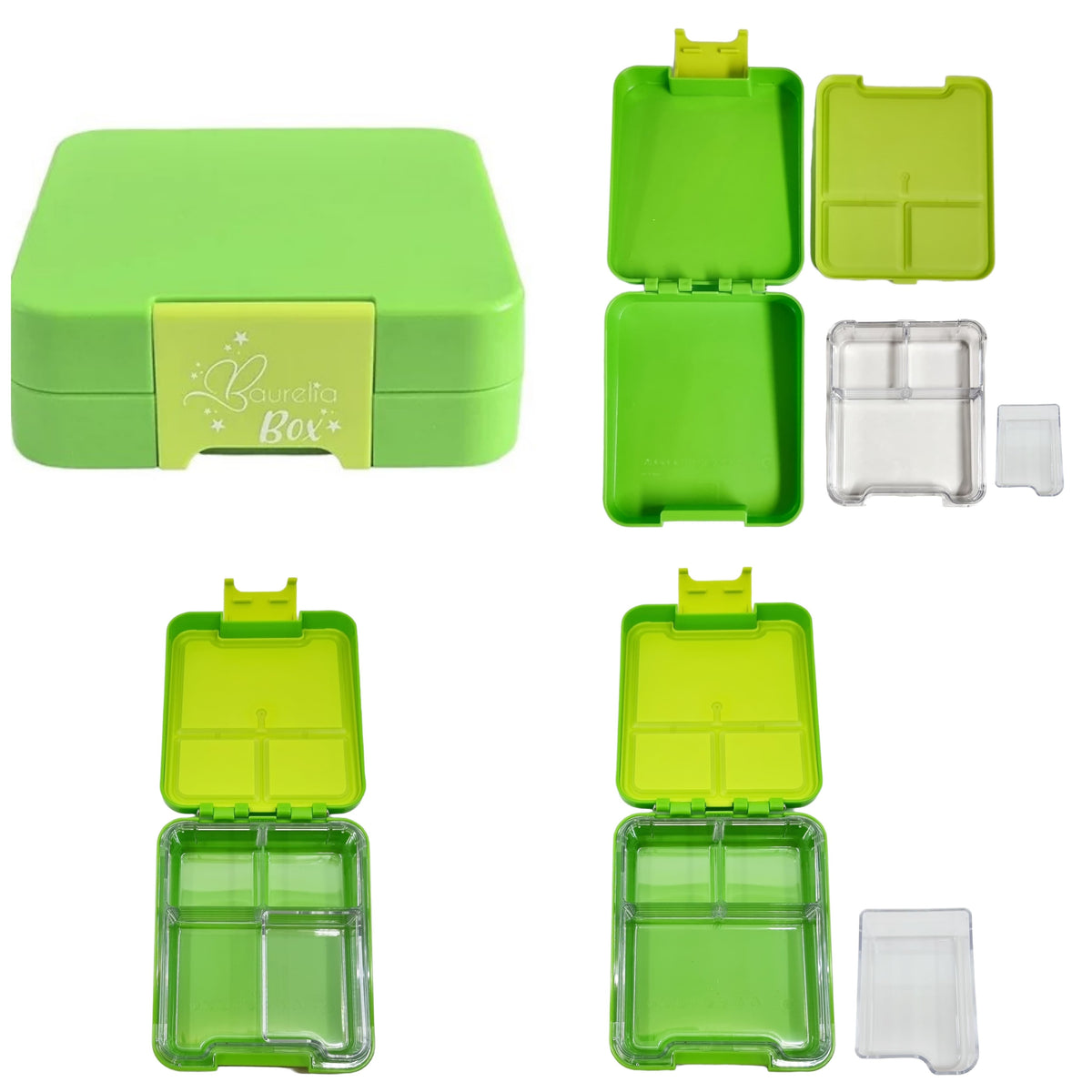 SET Znünibox und Trinkflasche Baurelia Box Midi mit Ion8 400ml Grün