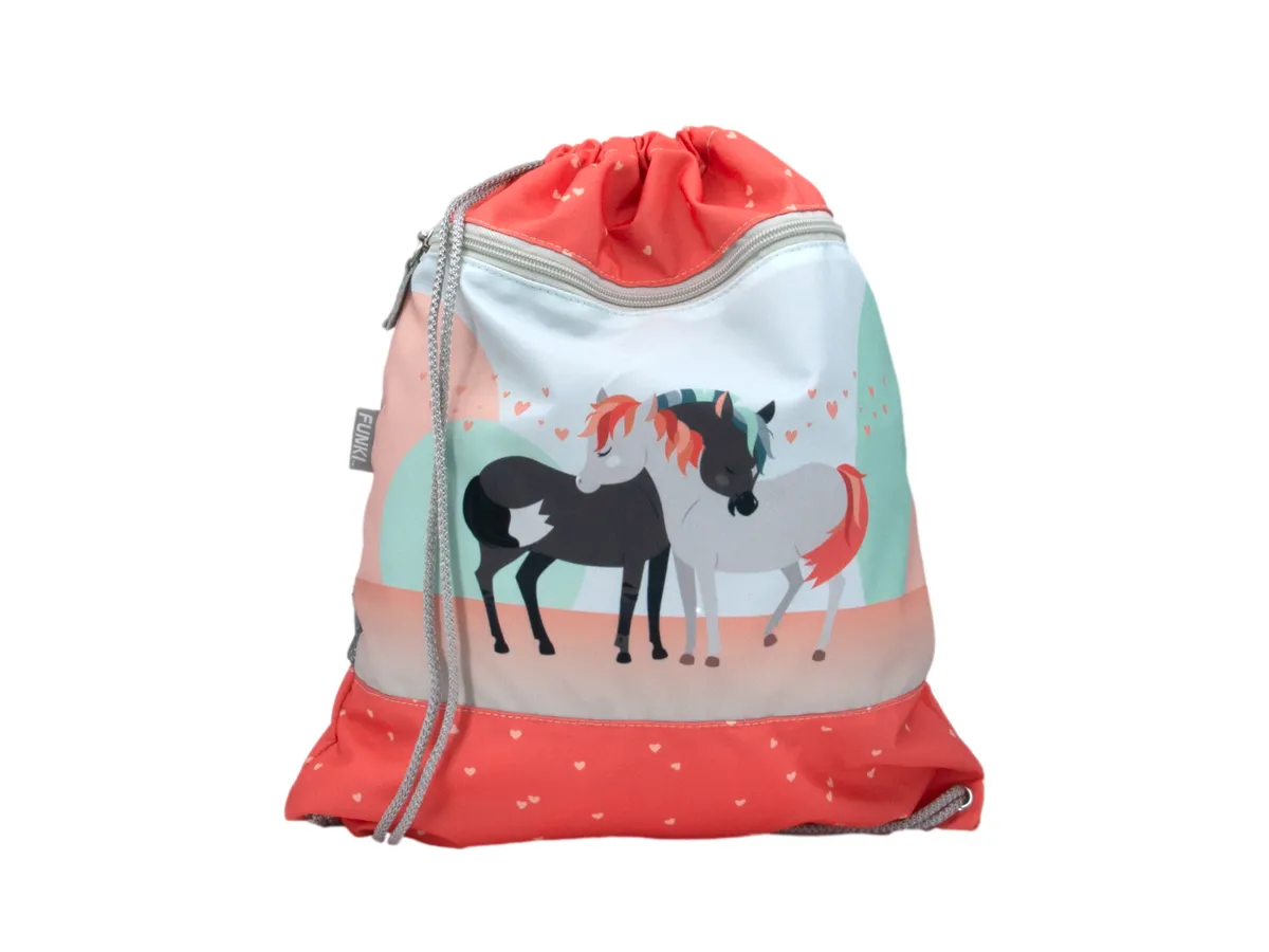 Turnbeutel Kinder Funki Horses in Love