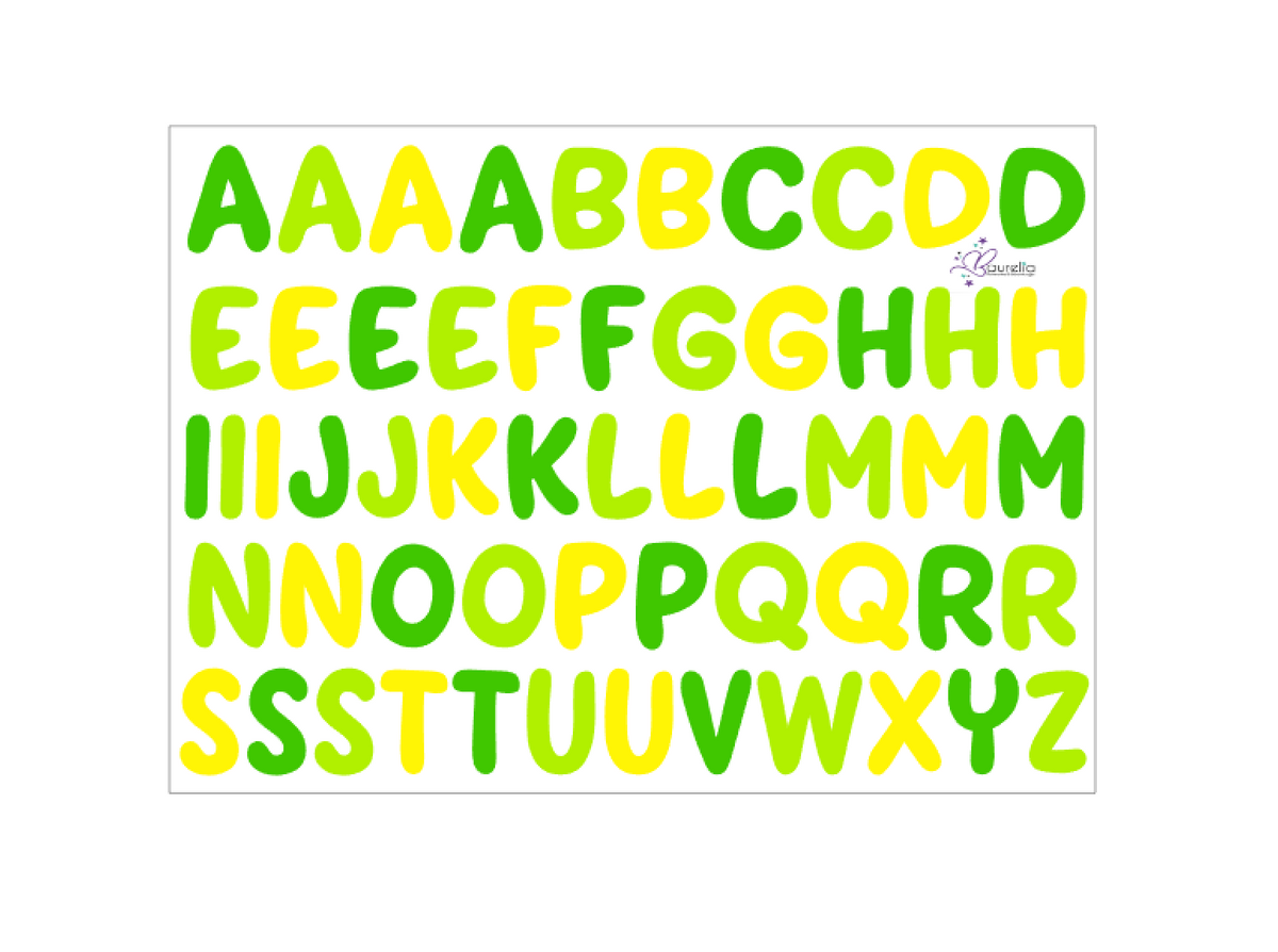 Stickerbogen ABC 3