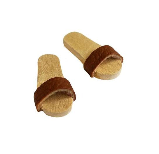 Wichtelzubehör Holzpantoffel